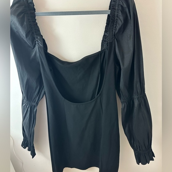 Majorelle Revolve Black Puff Long Sleeves Mini Dress size XL - Picture 3 of 6